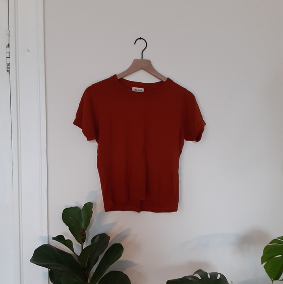 Back Beat Rags Ochre Vintage Crop top - Picture 3 of 4